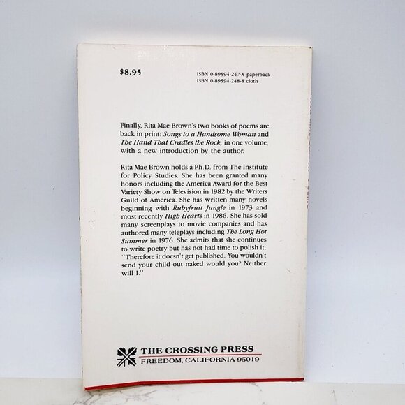 Poems RITA MAE BROWN The Hand That Cradles The Rock & Songs to a Handsome Woman - Picture 2 of 8